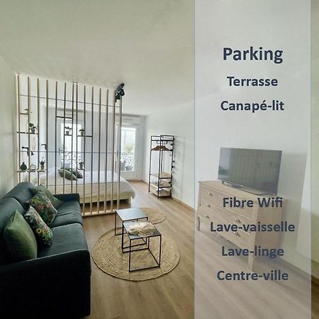 Alp Chartres - Grand Studio Avec Terrasse Et Parking ภายนอก รูปภาพ
